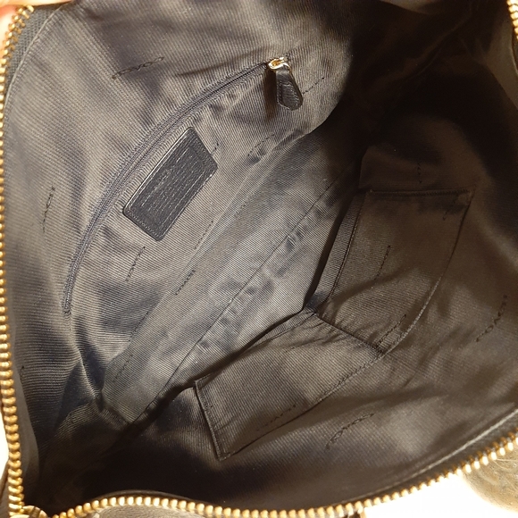 Coach Navy Blue Leather Shoulder Bag - Picture 7 of 7